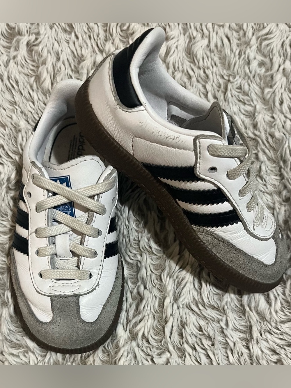 adidas White Black Samba Sneakers